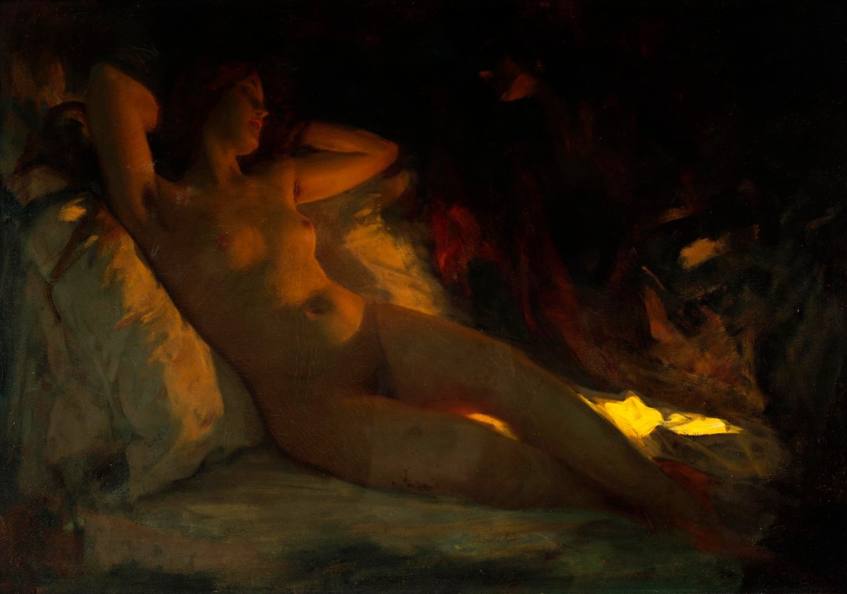 "Painting. Nude" by Albert Ritzberger