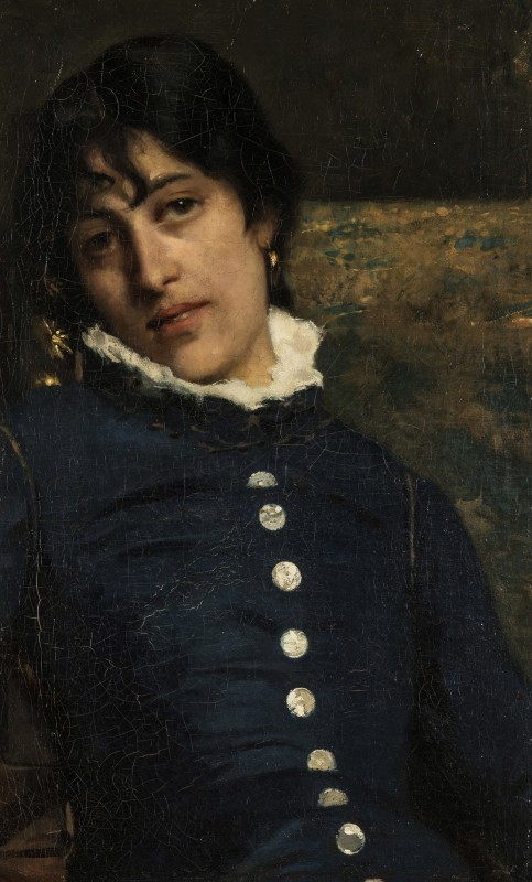 "Painting. Portrait" by Giovanni Segantini
