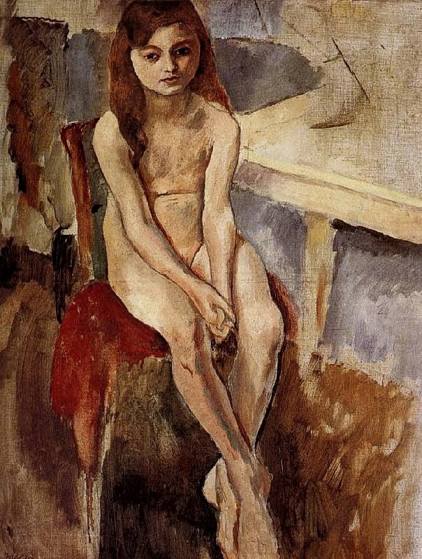"Composition. Nude" by Jules Pascin