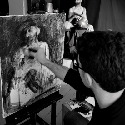 Atelier. Lecție de pictură. 12 ianuarie 2017