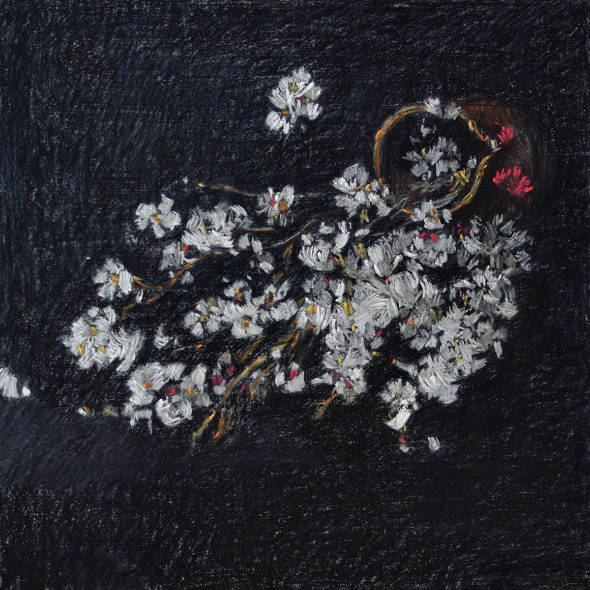 "Drawing. Flowers" by Eduard Leahu, 400x400mm