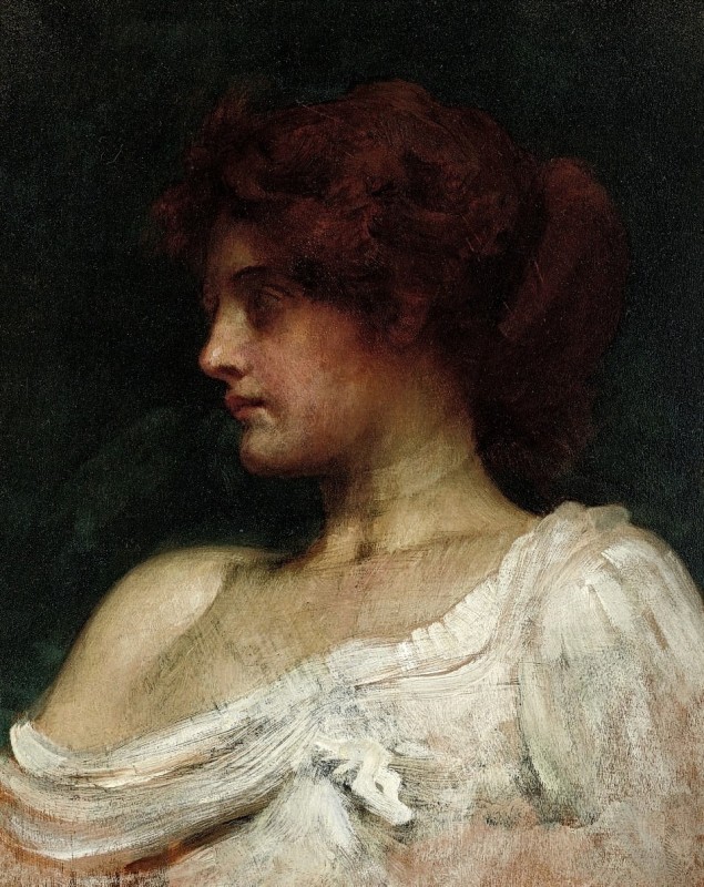 "Pictură. Portret" by Philip Hermogenes Calderon