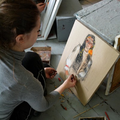 ... începutul practicii de pleinair de vară / clasa a VIII-a, a X-a și a XI-a. /