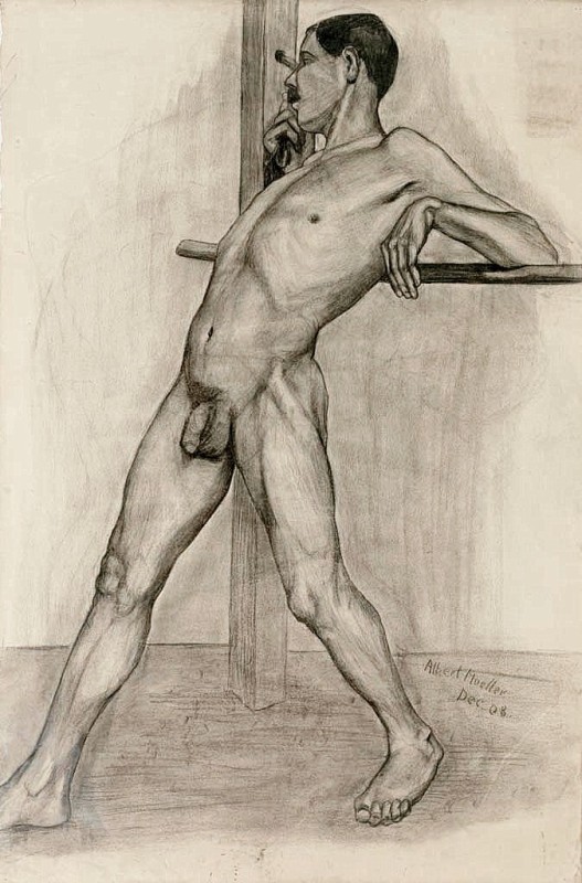 "Drawing. Nude" by Albert Mueller
