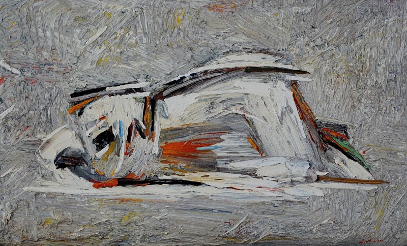 "Motiv" by Anatol Ghimpu, 320x515mm, ulei pe pânză