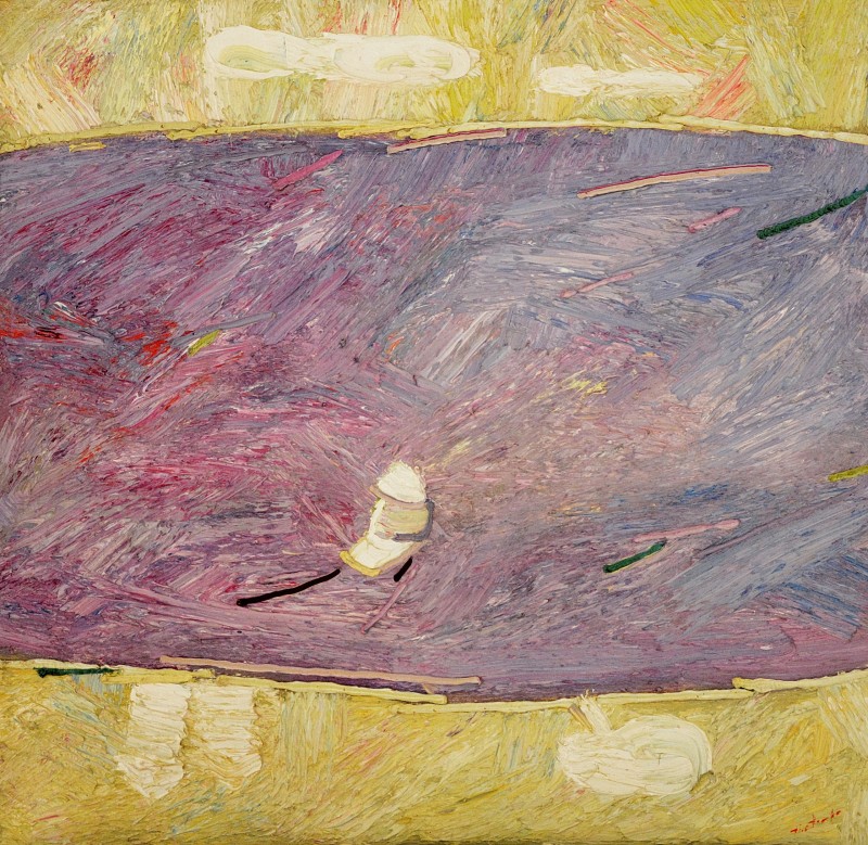 "Nostalgia" by Anatol Ghimpu, 1996, 700x700mm, oil on canvas