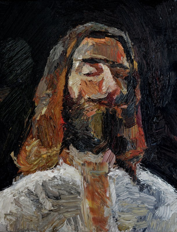 "Studiu. Portret" by Maia Doina, 2016, 300x400mm, oil on canvas