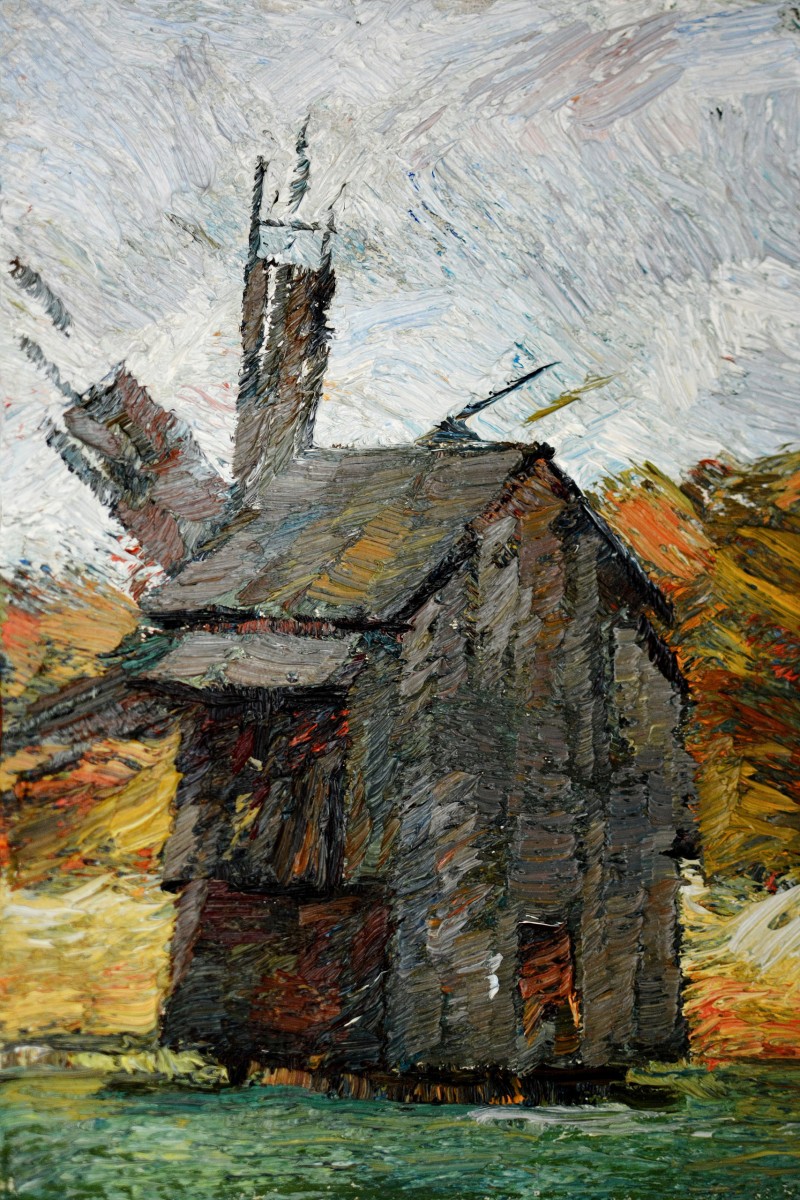 "Moară. Sibiu. Astra" by Veaceslav Uzun, 2015, 300x200mm, ulei pe pânză