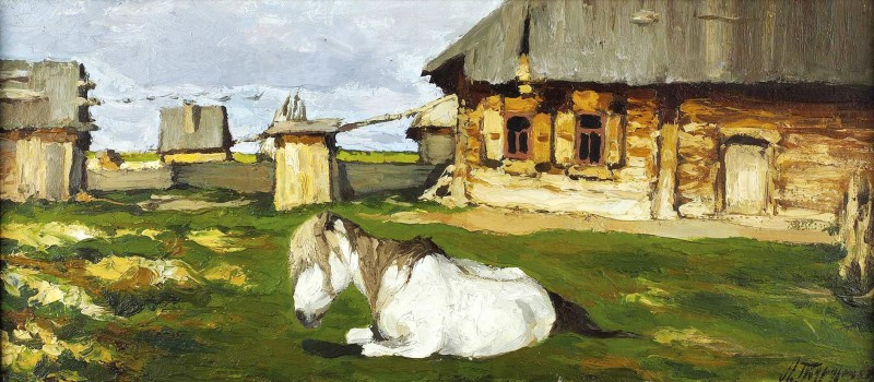 "Pictură. Rural" by Leonid Viktorovich Turzhansky
