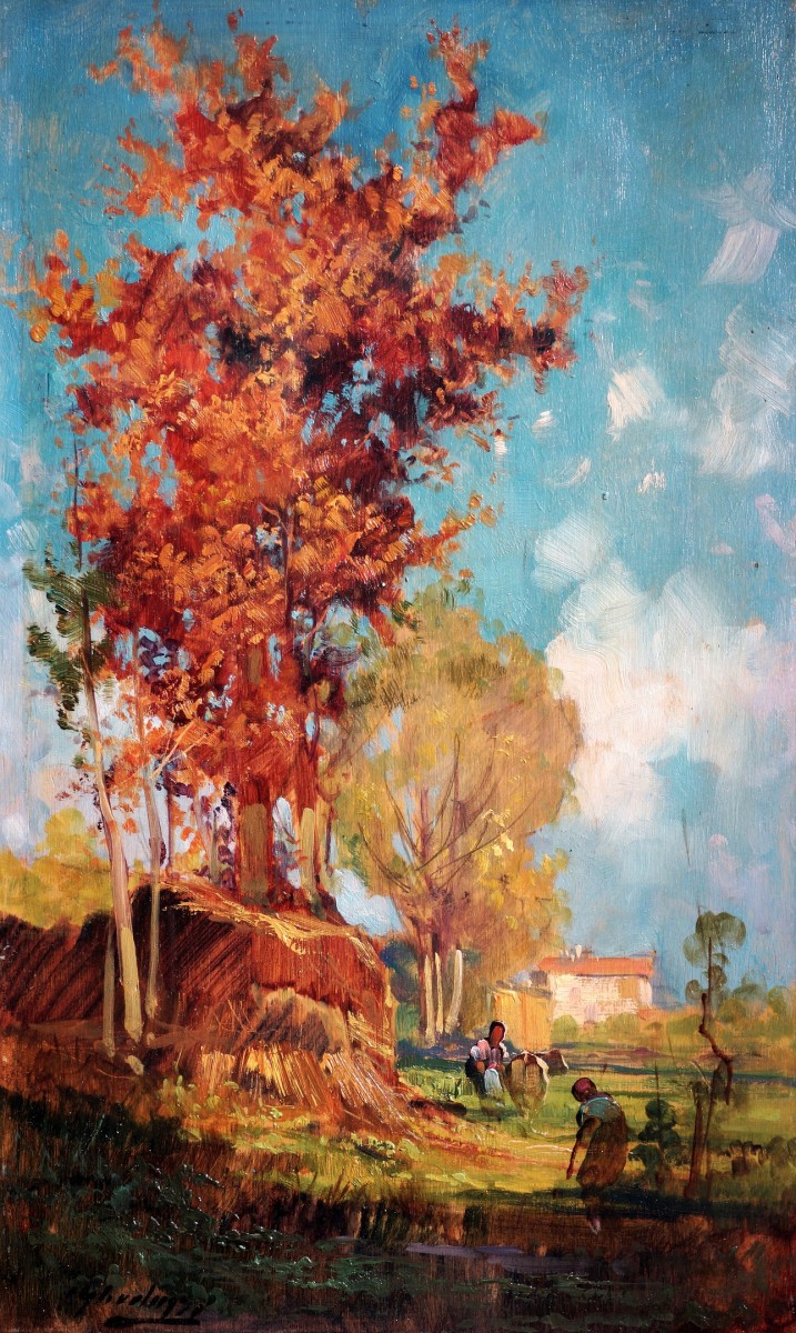"Painting. Landscape" by Cesare Gheduzzi