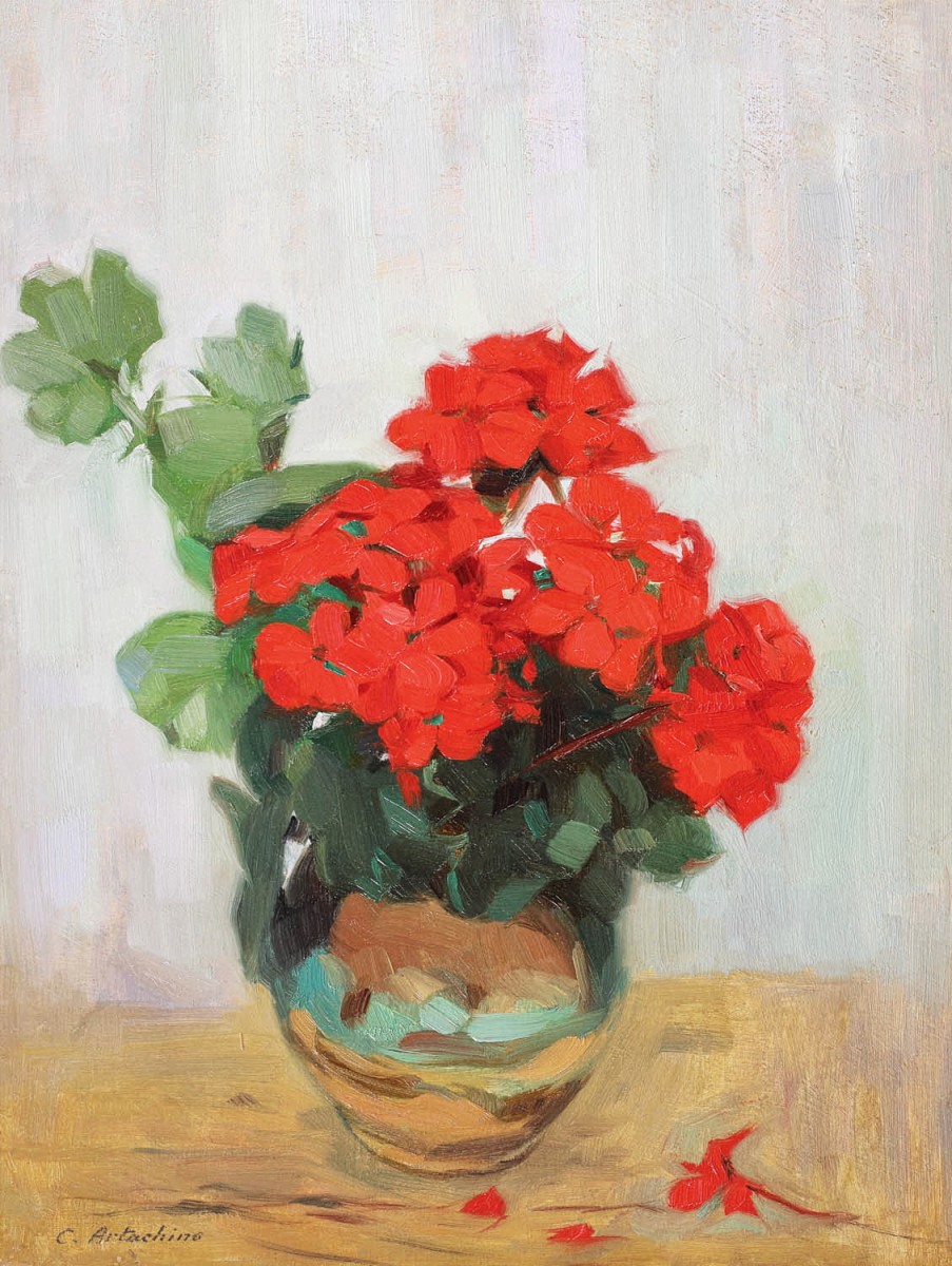 "Painting. Flowers" by Constantin Artachino