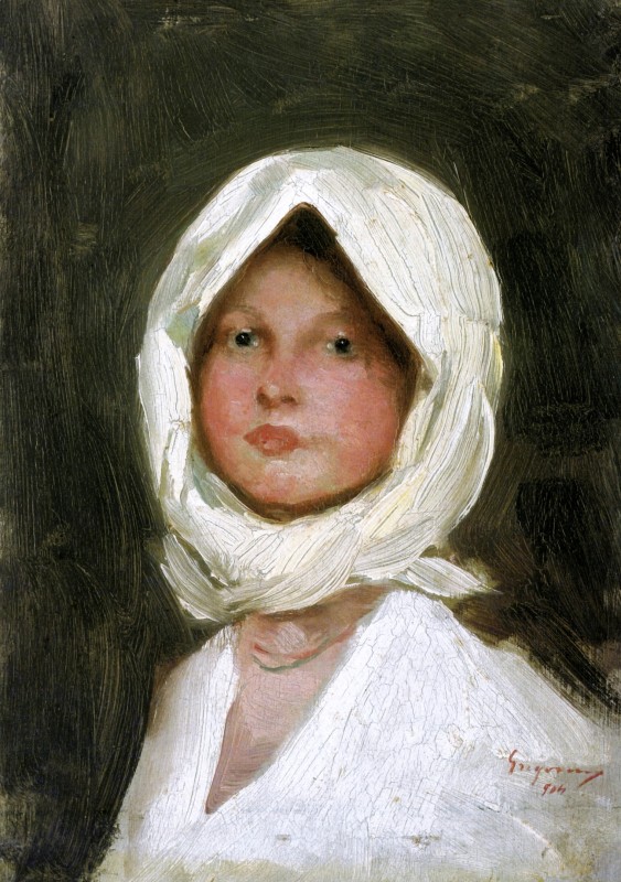 "Pictură. Portret" by Nicolae Grigorescu