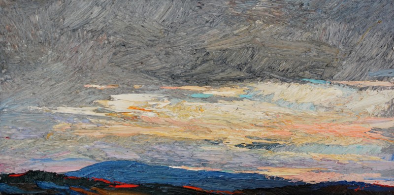 "Stare" by Anatol Ghimpu, 2018, 300x600mm, ulei pe pânză