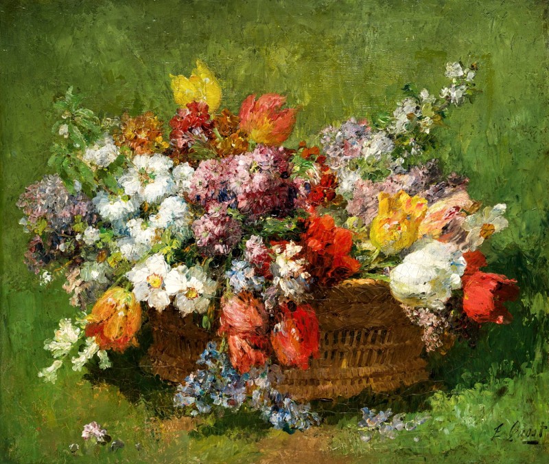"Painting. Flowers" by Ernest Quost