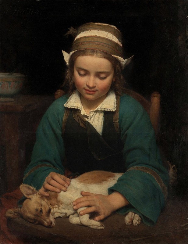 "Painting. Figure" by Emile Auguste Hublin