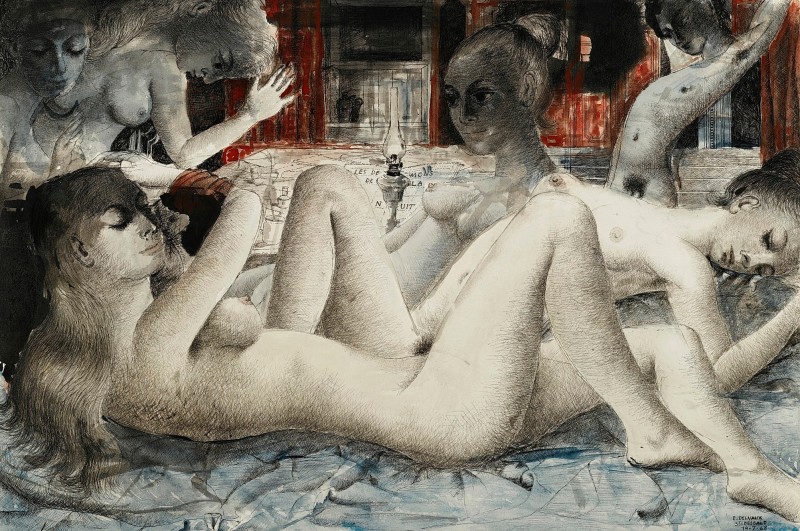 "Pictură. Nud" by Paul Delvaux