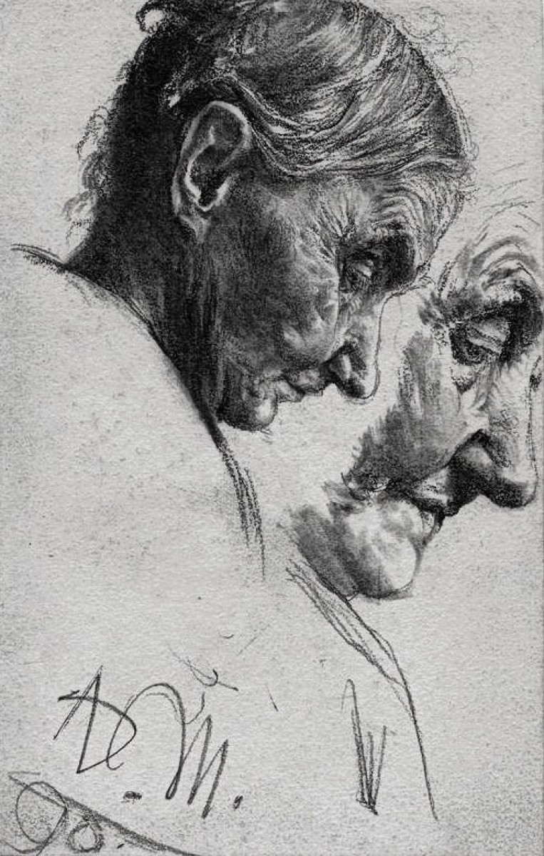 "Portrait" by Adolph von Menzel