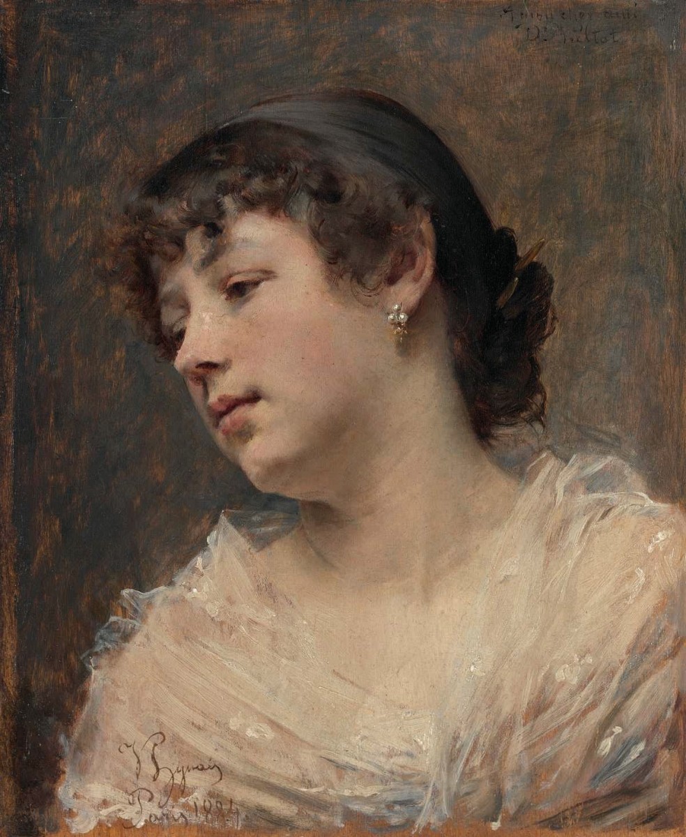 "Pictură. Portret" by Vojtěch Hynais