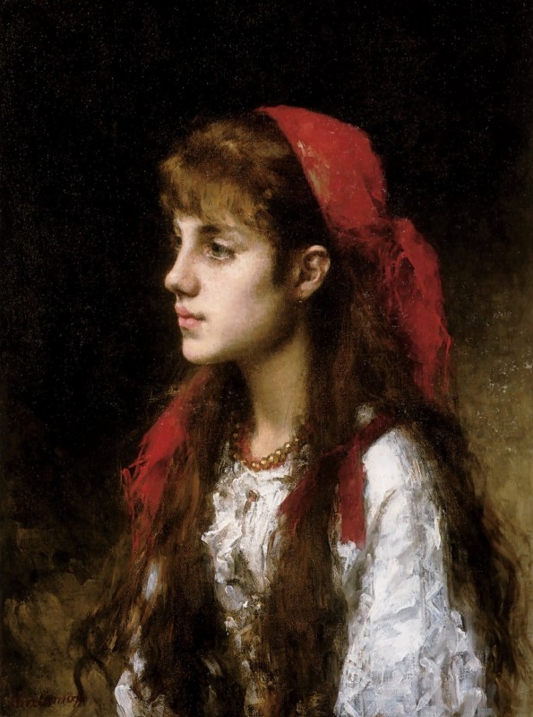 "Живопись. Портрет" by Алексеи Алексеевич Харламофф (Кхарламов)