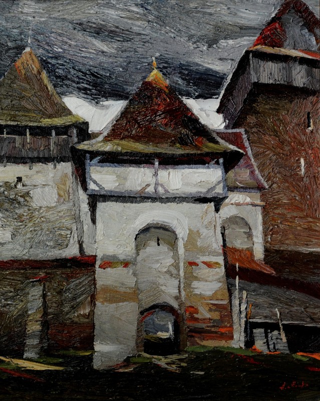 "Transilvania" by Anatol Ghimpu, oil on canvas
