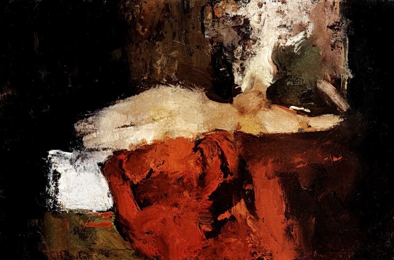 "Painting. Nude. Abstract" by George Hendrik Breitner