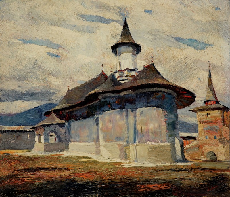 "Sucevița" by Anatol Ghimpu, 2002, 680x800mm, ulei pe pânză
