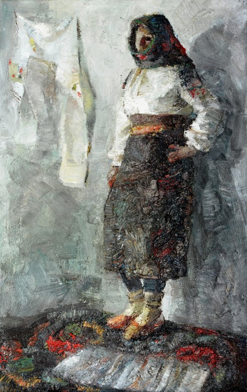 "Живопись. Фигура / полуфигура. Продолжительный" by Лиа Аминов, 680x420mm, масло / холст