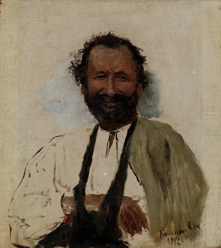 "Painting. Portrait" by Ilya Efimovich Repin, oil on canvas