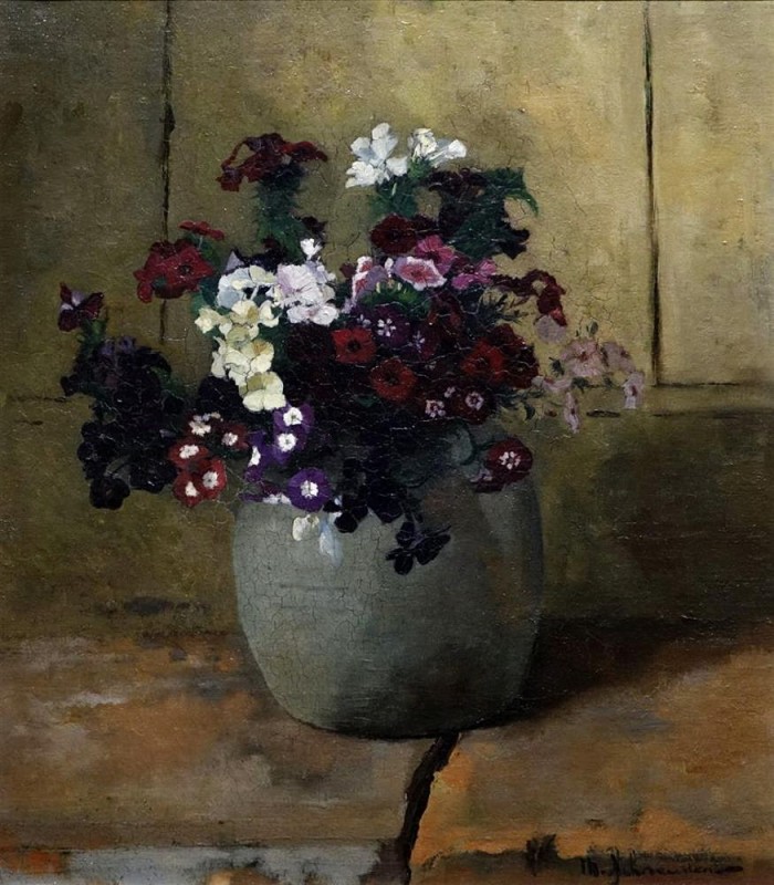 "Painting. Flowers" by Matthijs Hendrik (Theo) Schreuder