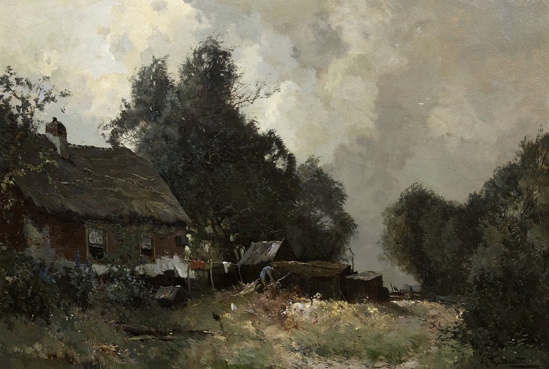 "Композиция. Сельский мотив" by Аренд Джан ван Дриестен