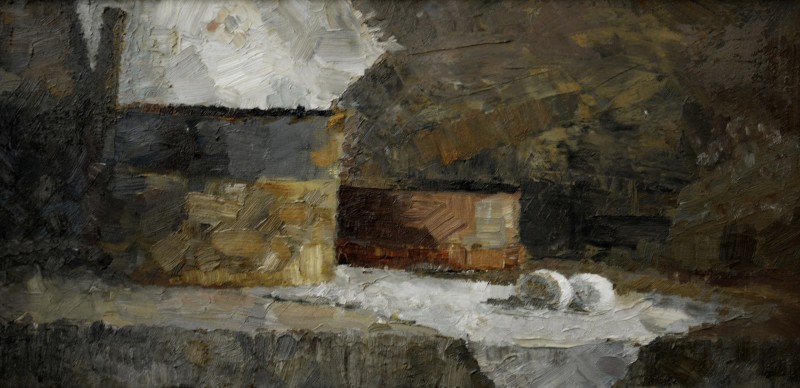 "Still life" by Ion Golubei, 2013, 300x600mm, oil on canvas