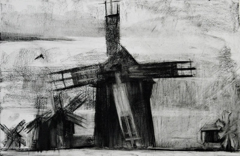 "Sibiu ASTRA" by Александру Унтилов, 2015, 400x600mm, соус / бумага