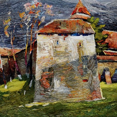 "Transilvania" by Anatol Ghimpu, oil on canvas