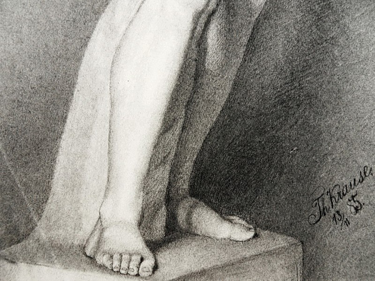 "Pictură. Gips, cap, mâini și picioare" by Theodor Krause