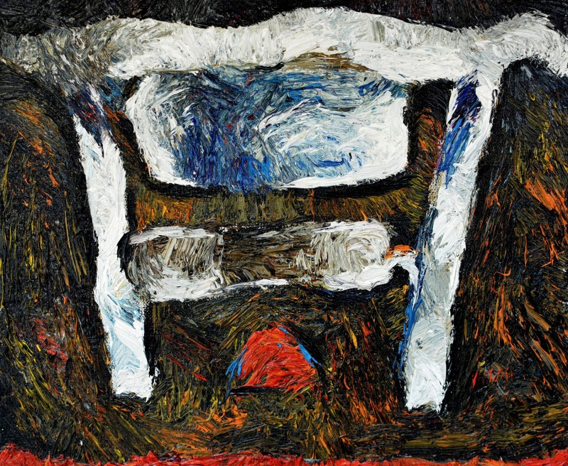 "Fîntînă. Butuceni" by Cristina Demian, 2016, 250x300mm, oil on canvas