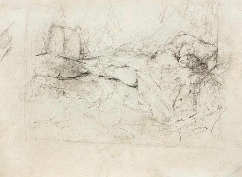 "Drawing. Nude" by Franciszek Żmurko