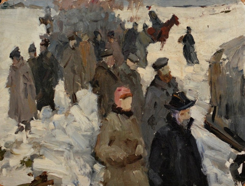 "Композиция" by Вениамин Слободзинчии, масло / холст