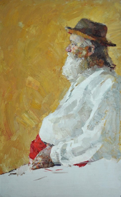 "Painting. Figure. Long term" by Vitalie Golban, 840x520mm, oil on canvas