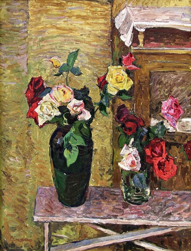 "Pictură. Natură statică" by Pyotr Kuzmich Stolyarenko