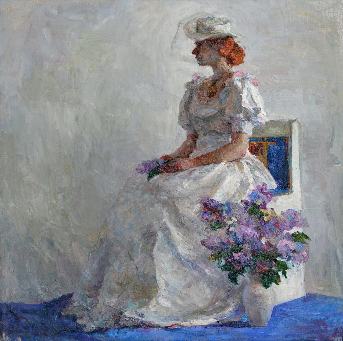 "Painting. Figure. Long term" by Cristina Sîrbu, 700x600mm, oil on canvas
