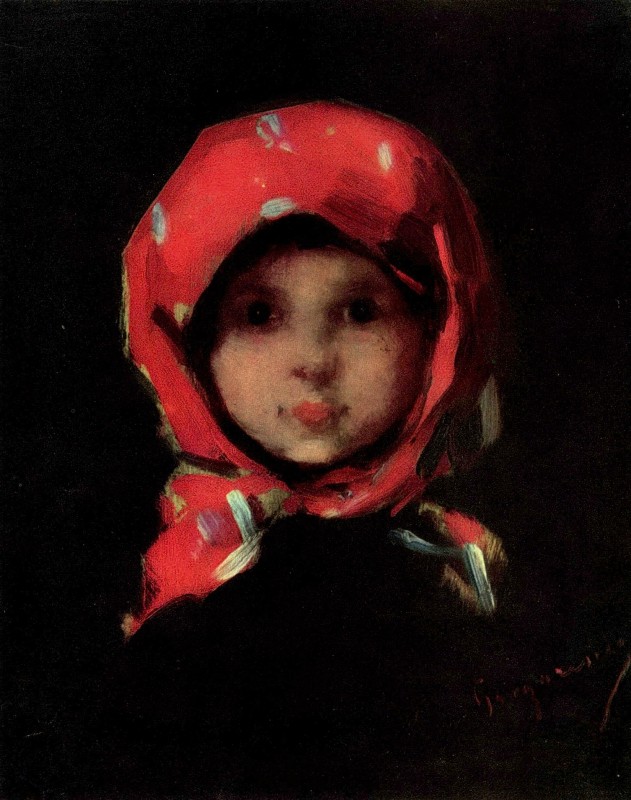 "Pictură. Portret" by Nicolae Grigorescu