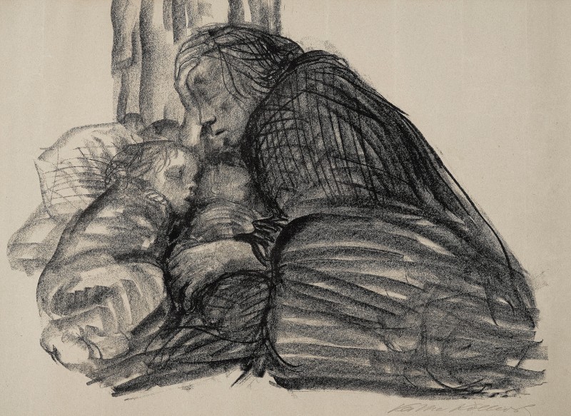 "Desen. Oameni" by Käthe Kollwitz