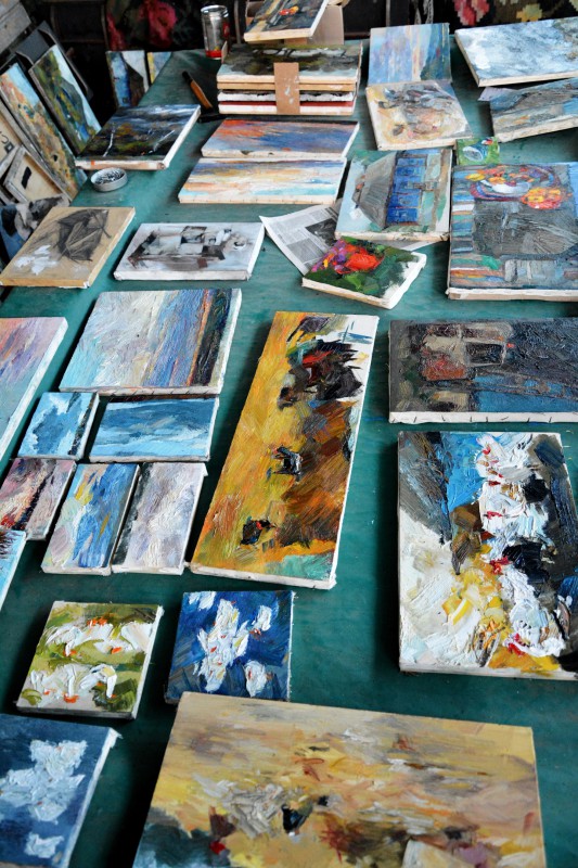 Studenții la pleinair de toamnă. Septembrie 2016