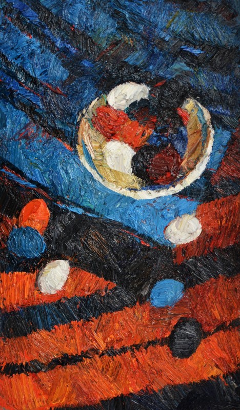 "Natură statică de Paști" by Cаролина Леагул, 2017, масло / холст