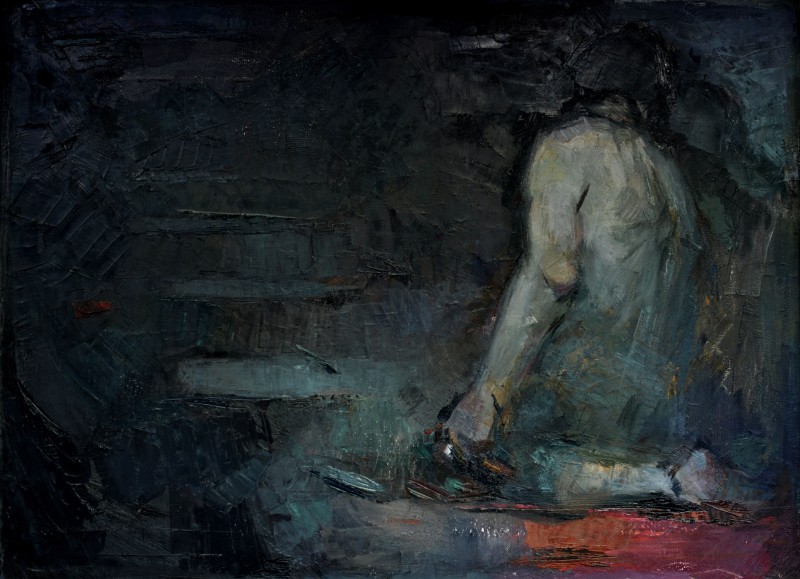 "Compoziție. Nud" by Александру Унтилов, 2014, 500x700mm, масло / холст