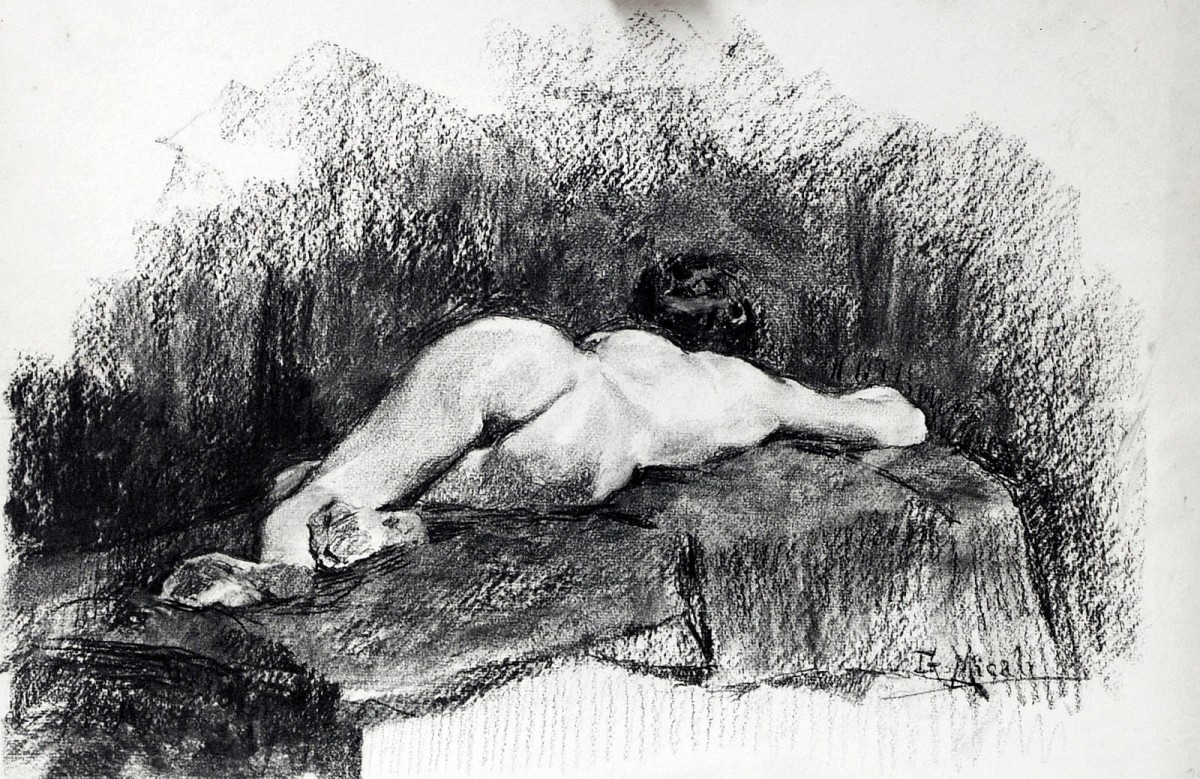 "Drawing. Nude" by Giuseppe Micali