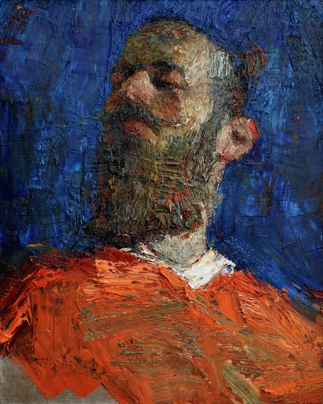 "Portret" by Victor Teslaru, 2015, 520x420mm, oil on canvas