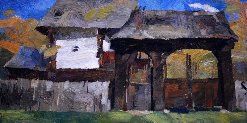 "Painting. Pleinair. Pleinair romania" by Cezar Ciobanu, oil on canvas