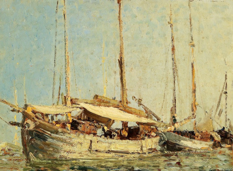 "Pictură. Peisaj maritim" by Emma Ciardi