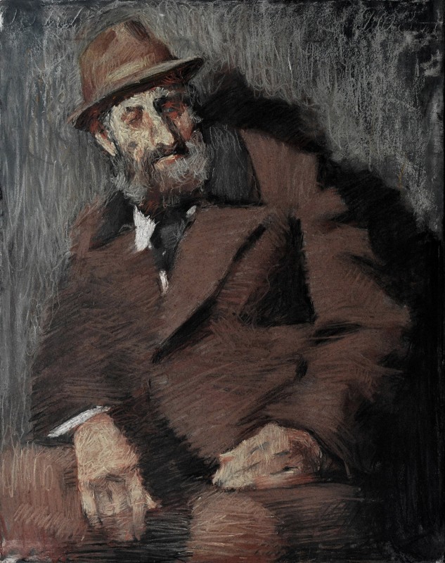 "Crochiu. Semifigură" by Cэтэлин Граур, 2015, 500x400mm, пастель / бумага